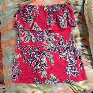Lilly Pulitzer strapless top